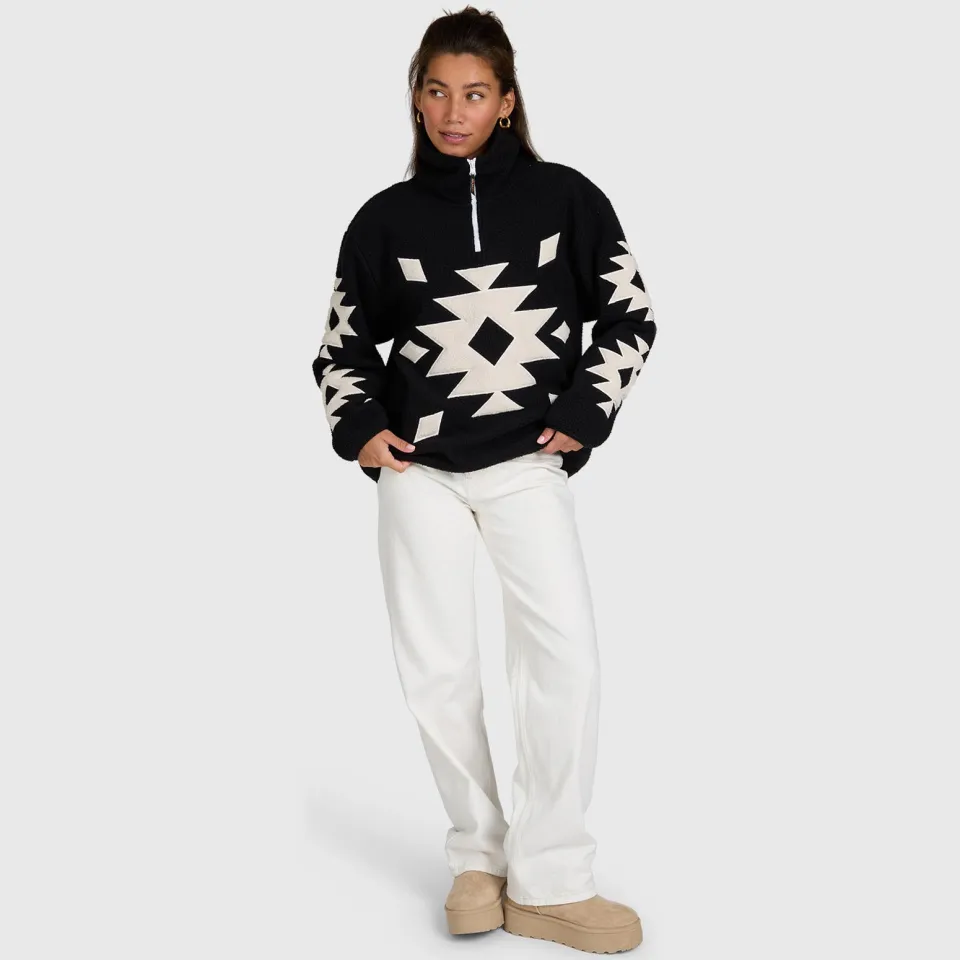 Brunotti Charley fleece outdoor sweater - zwart, foto 5