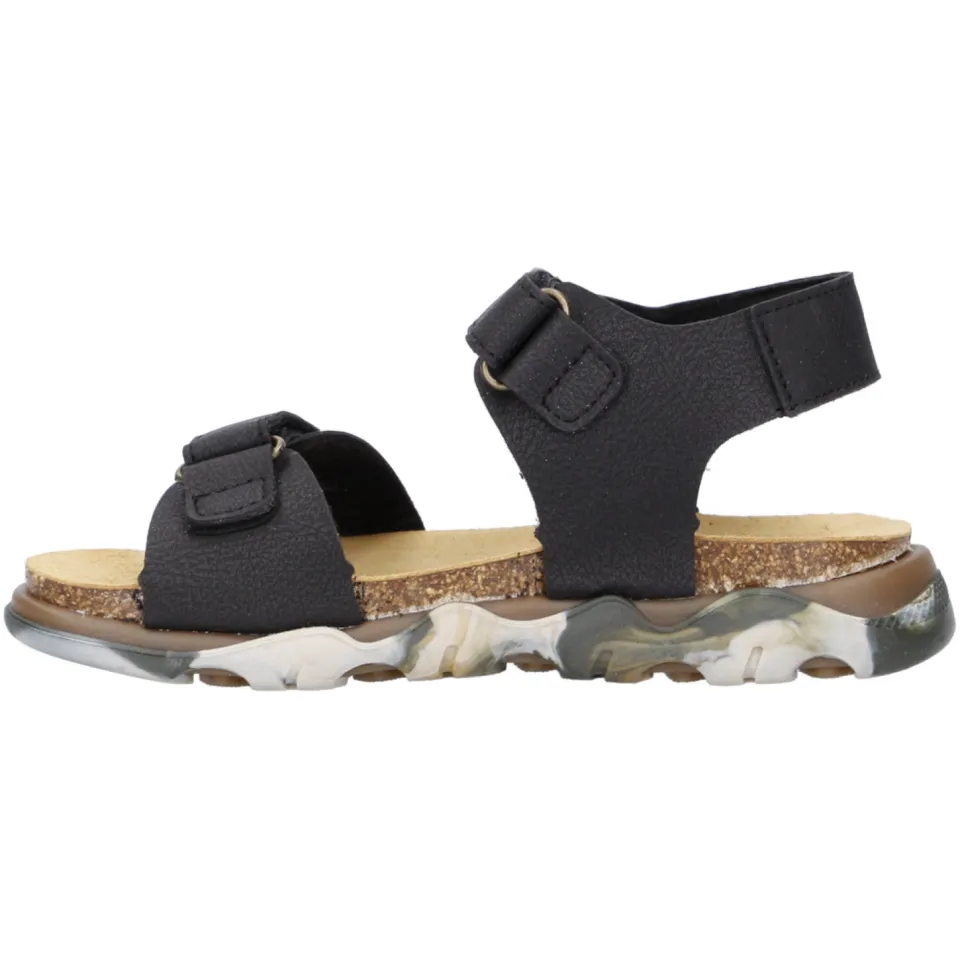 Develab leren sandalen zwart, foto 6