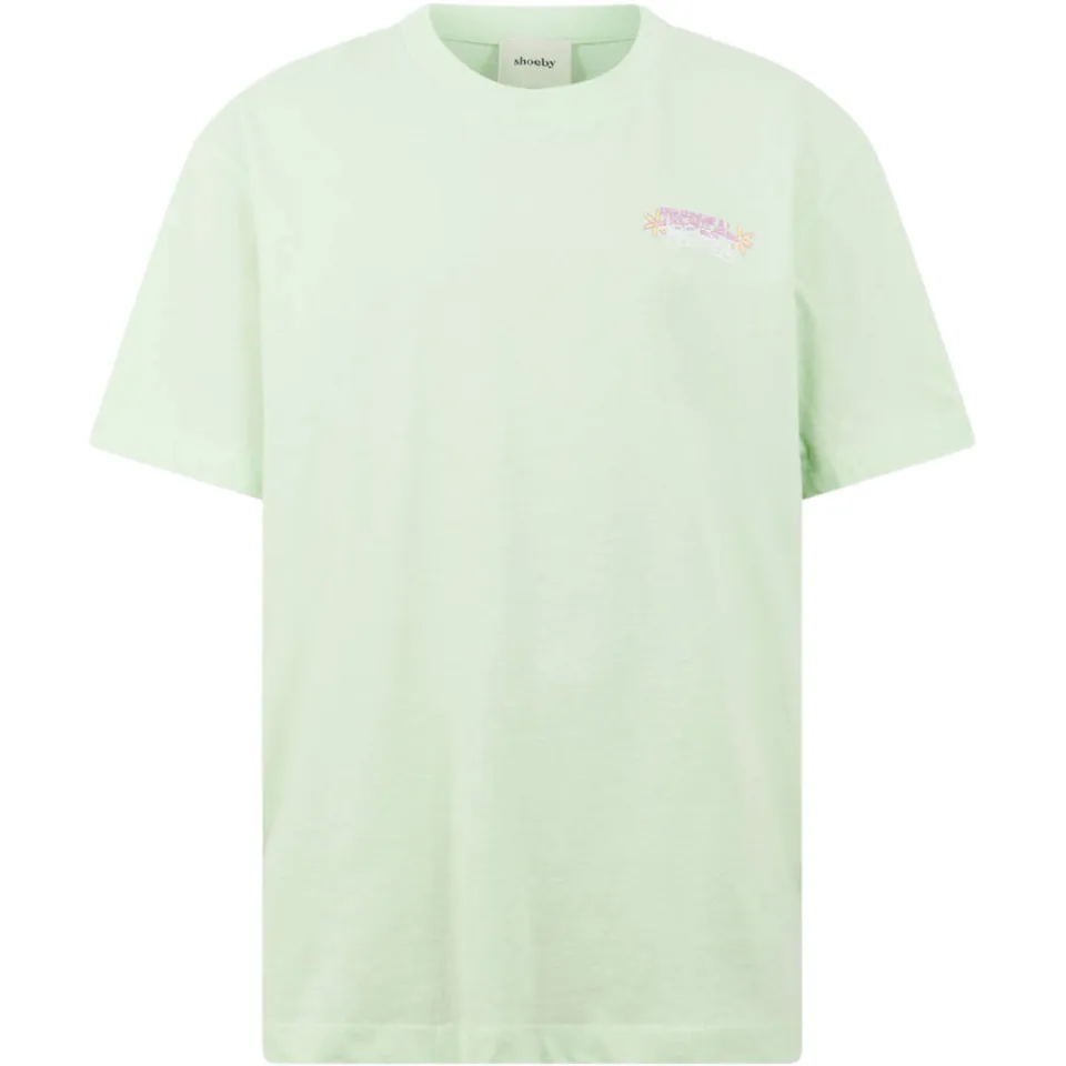 Shoeby T-shirt met backprint groen, foto 2