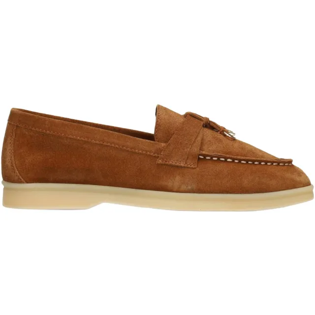 Poelman suède loafers cognac