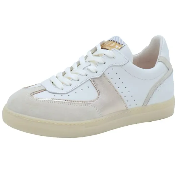 Floris Van Bommel Minni 04.27 leren sneakers wit/brons, foto 2