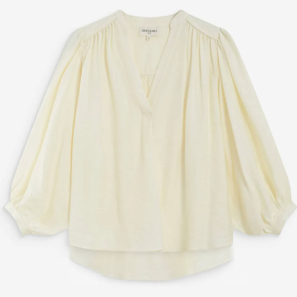 Grace & Mila blouse ecru, foto 2