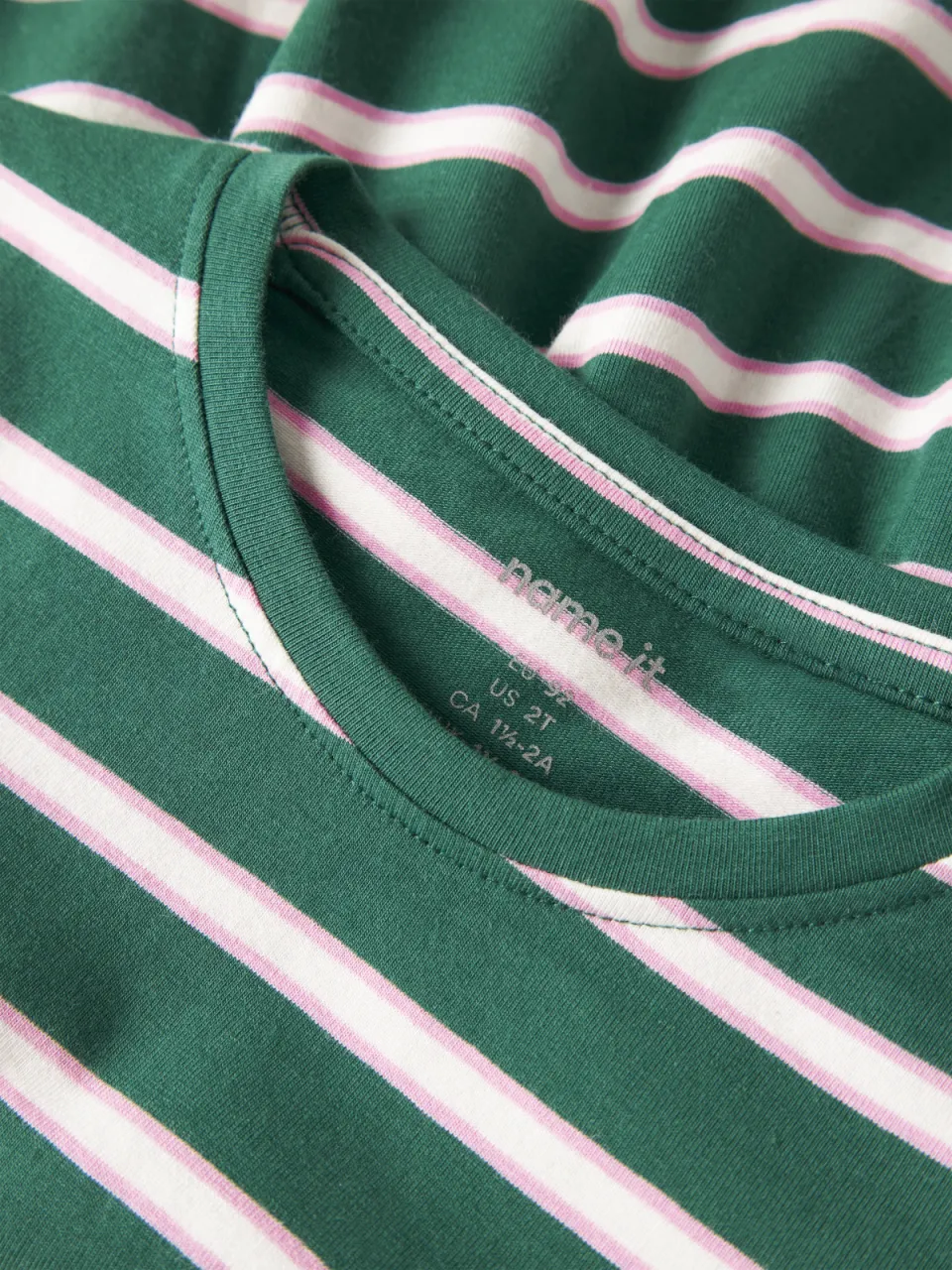NAME IT MINI gestreepte longsleeve groen, foto 4