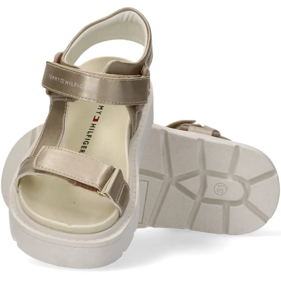 Tommy Hilfiger Meisjes Sandalen 34285 - Goudkleurig, foto 7