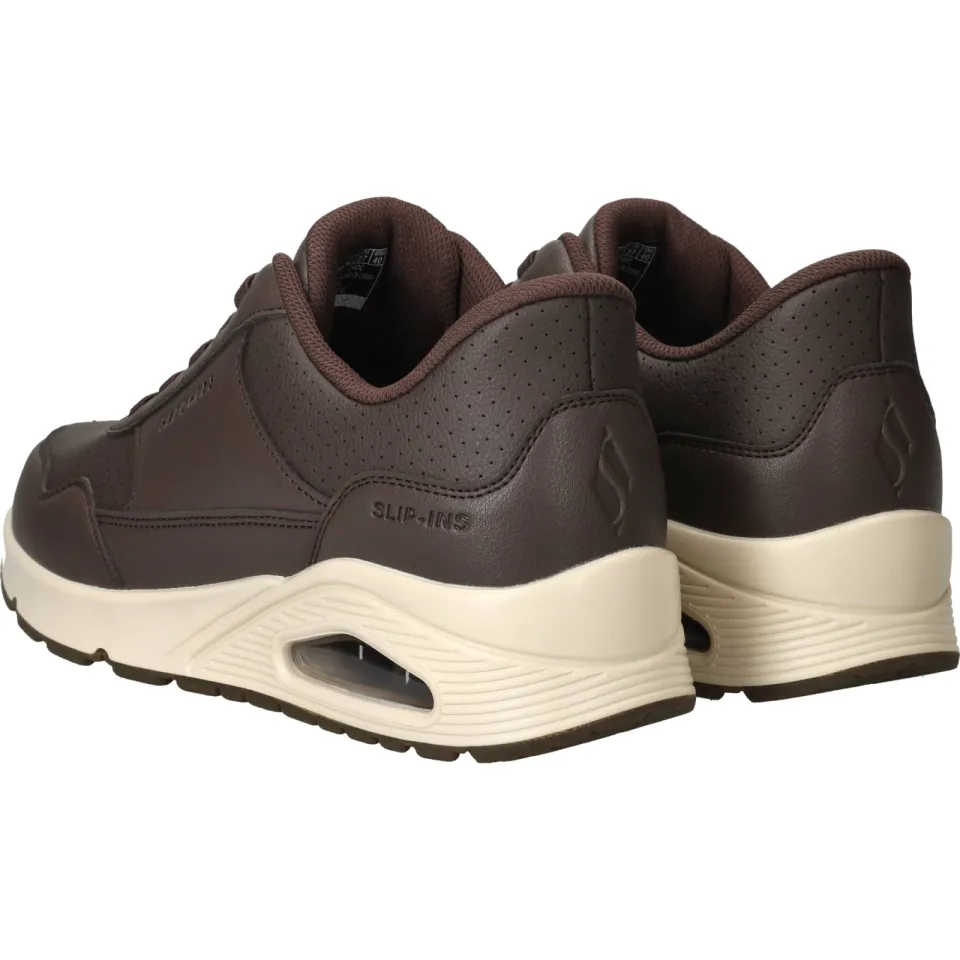 Skechers Slip-Ins Uno Banksia sneaker bruin, foto 3