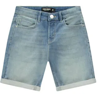 Cars regular denim jeansshort middenblauw Stonewashed