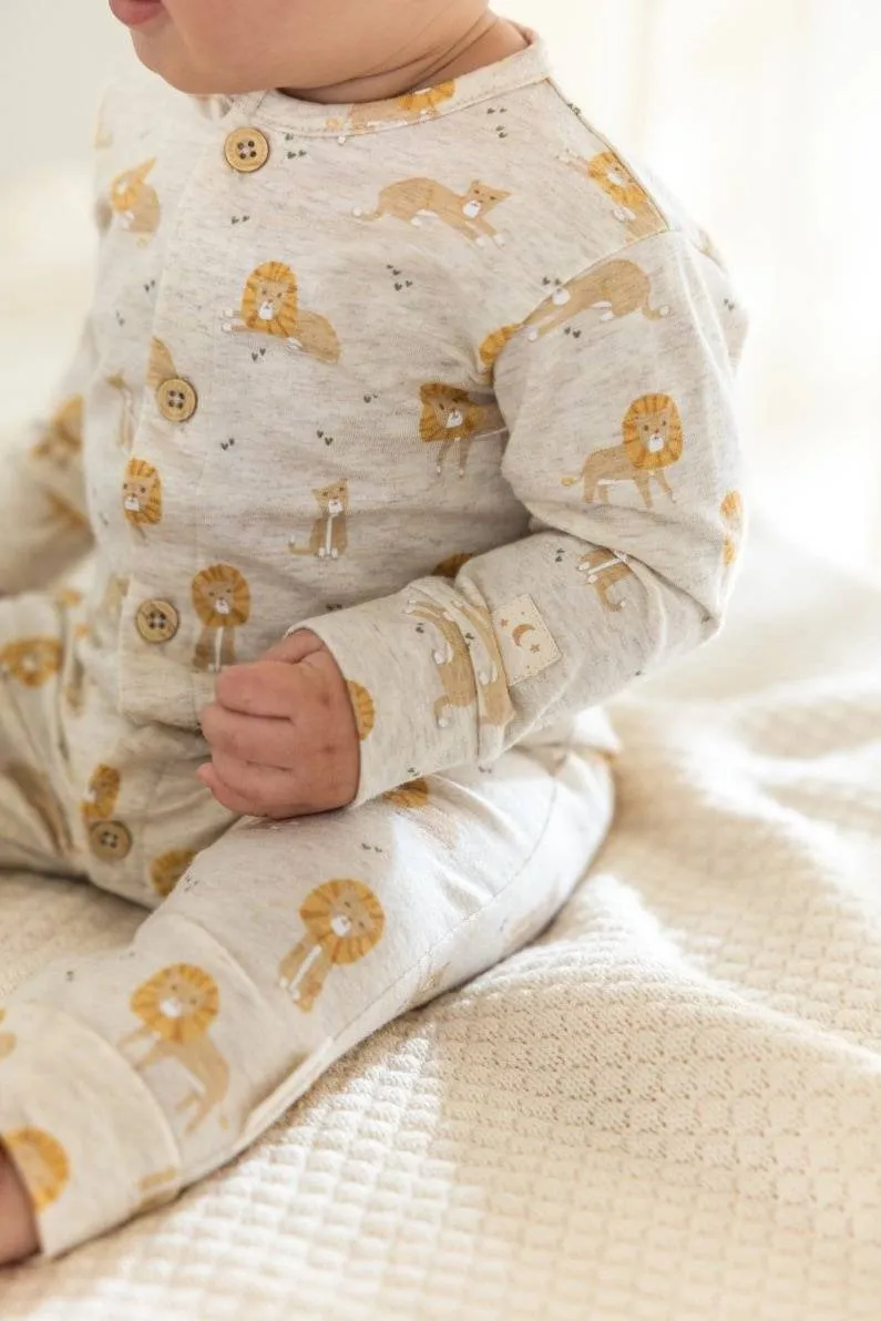 Little Dutch pyjama met print beige