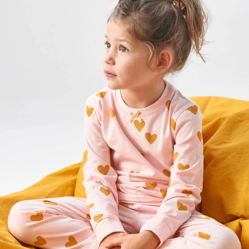 Little Label pyjama met hartjes roze/goud, foto 4