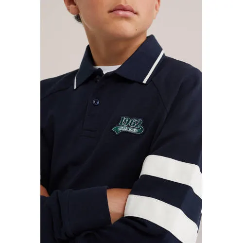 WE Fashion polo - donkerblauw, foto 4