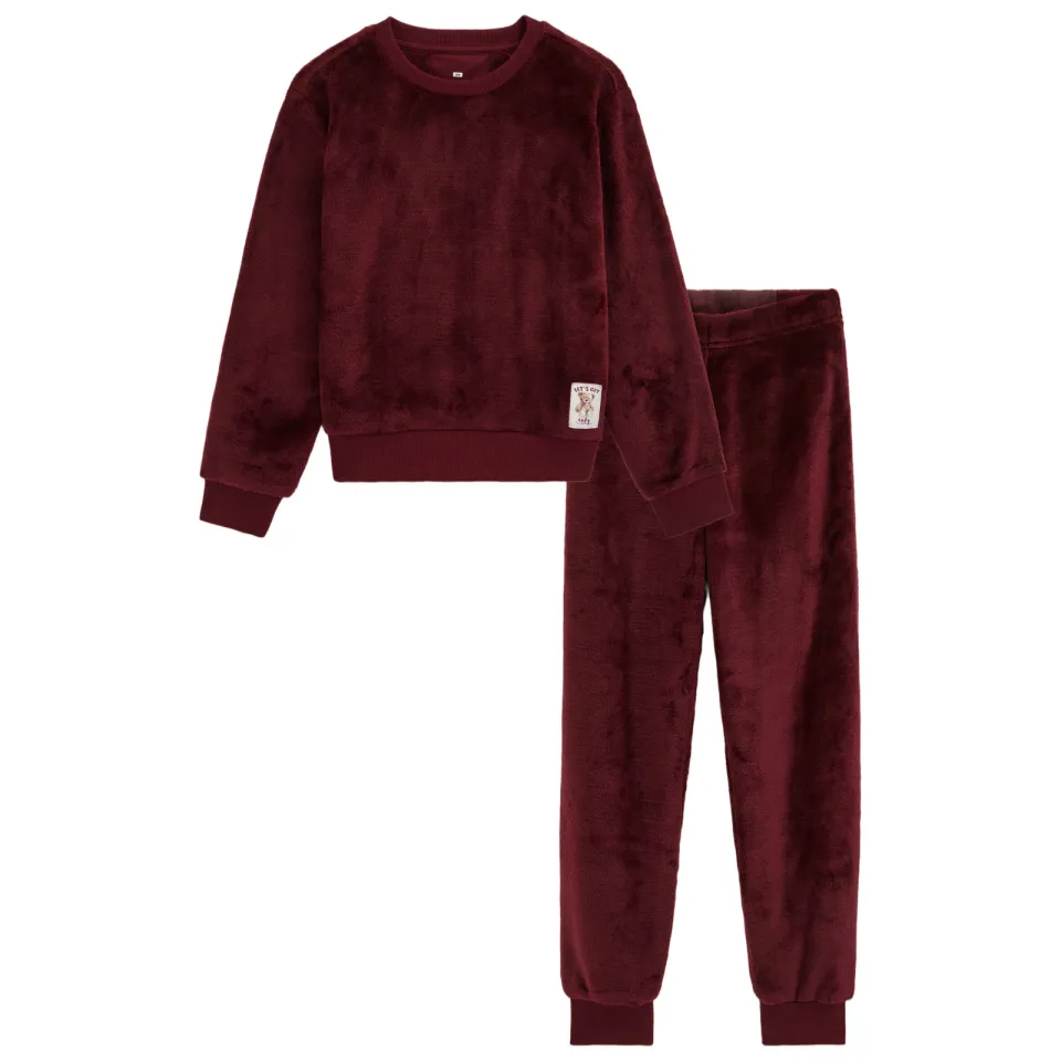 WE Fashion pyjama donkerrood, foto 2