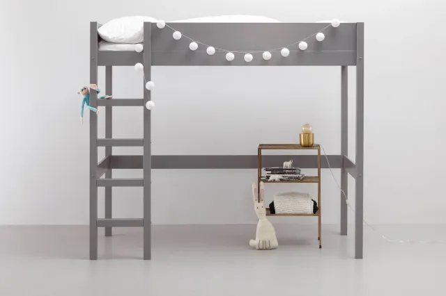 NOUS Kids hoogslaper Charlie (90x200 cm) Grijs