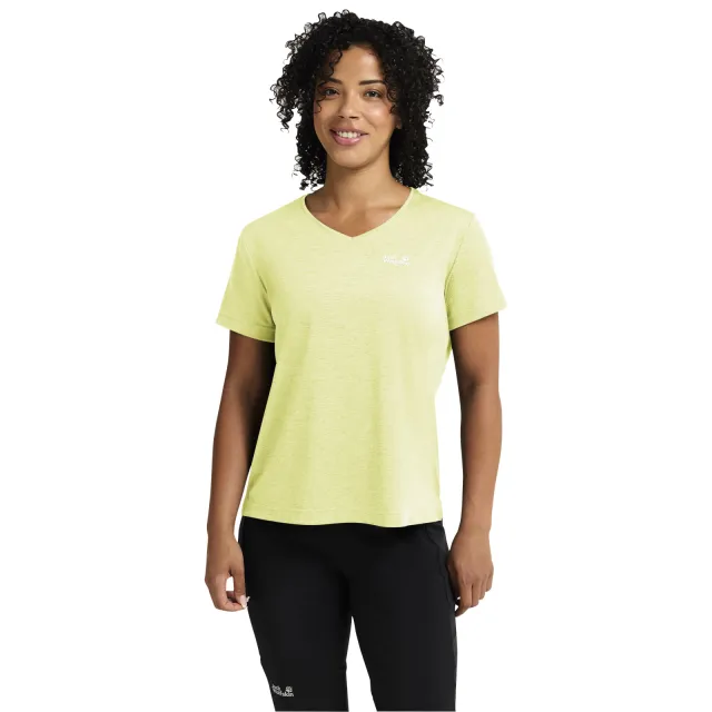 Jack Wolfskin Wildtrail t-shirt geel