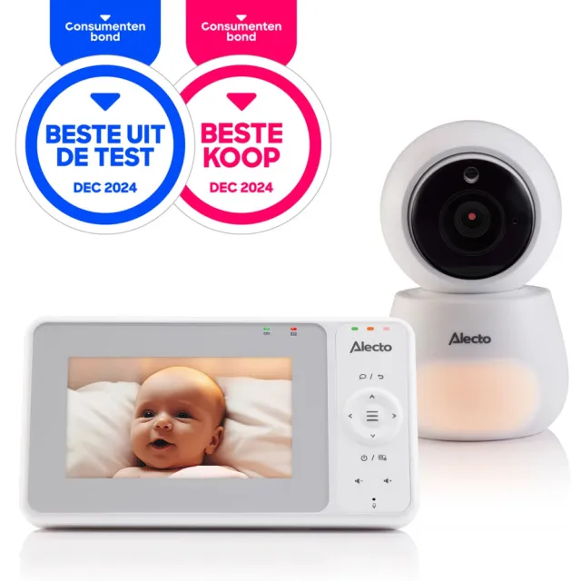 Alecto DVM2043 babyfoon met camera wit, foto 3