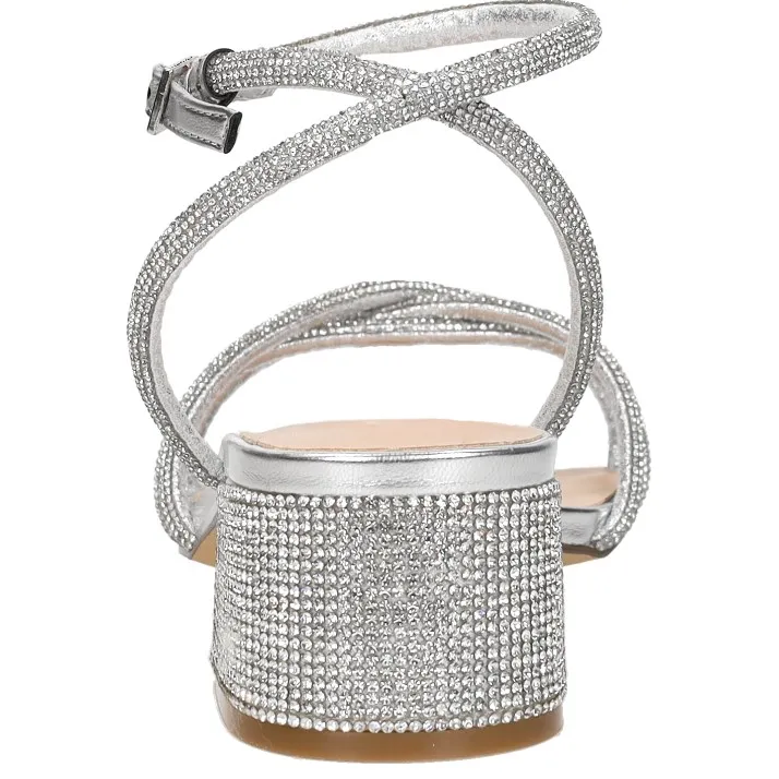 Steve Madden Cerena sandaal met blokhak zilver, foto 4