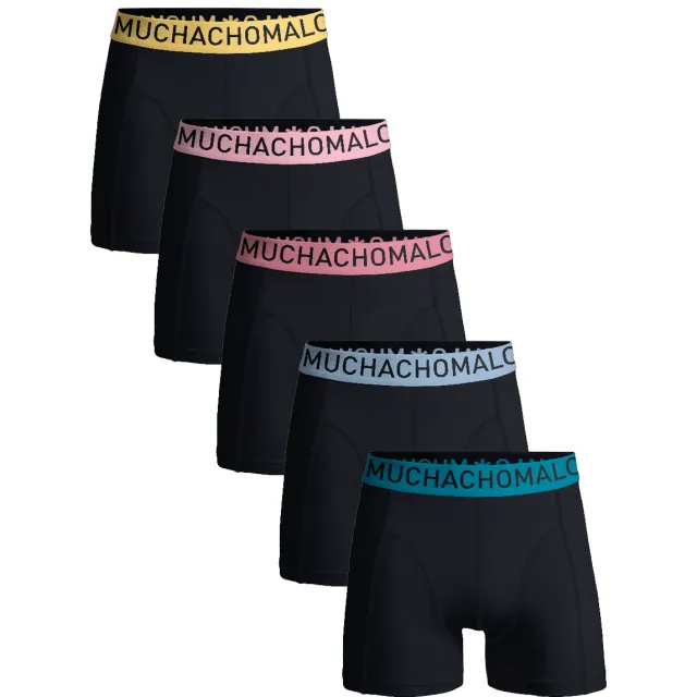 Muchachomalo Heren 5-pack Boxershorts Hello Sunshine Zwart
