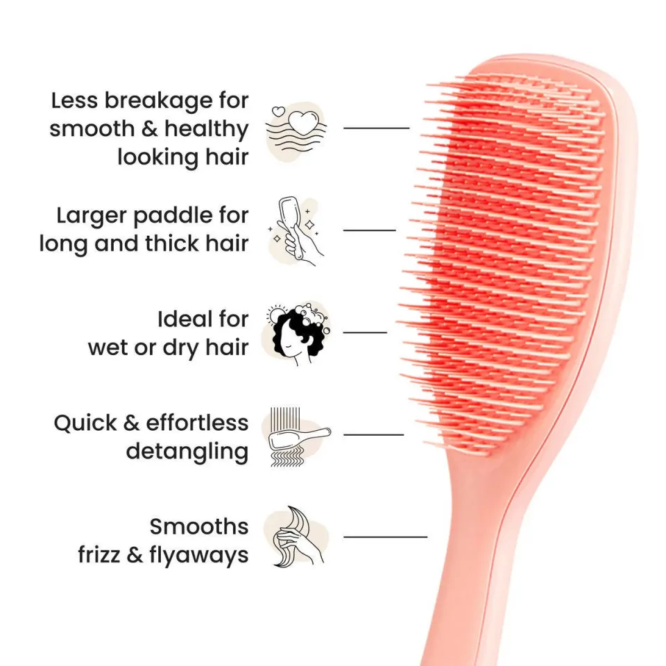 Tangle Teezer Ultimate Detangler Large Peach Glow haarborstel, foto 2