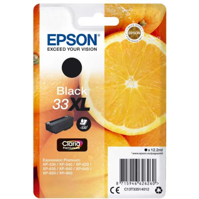 Epson 33XL inktcartridge zwart
