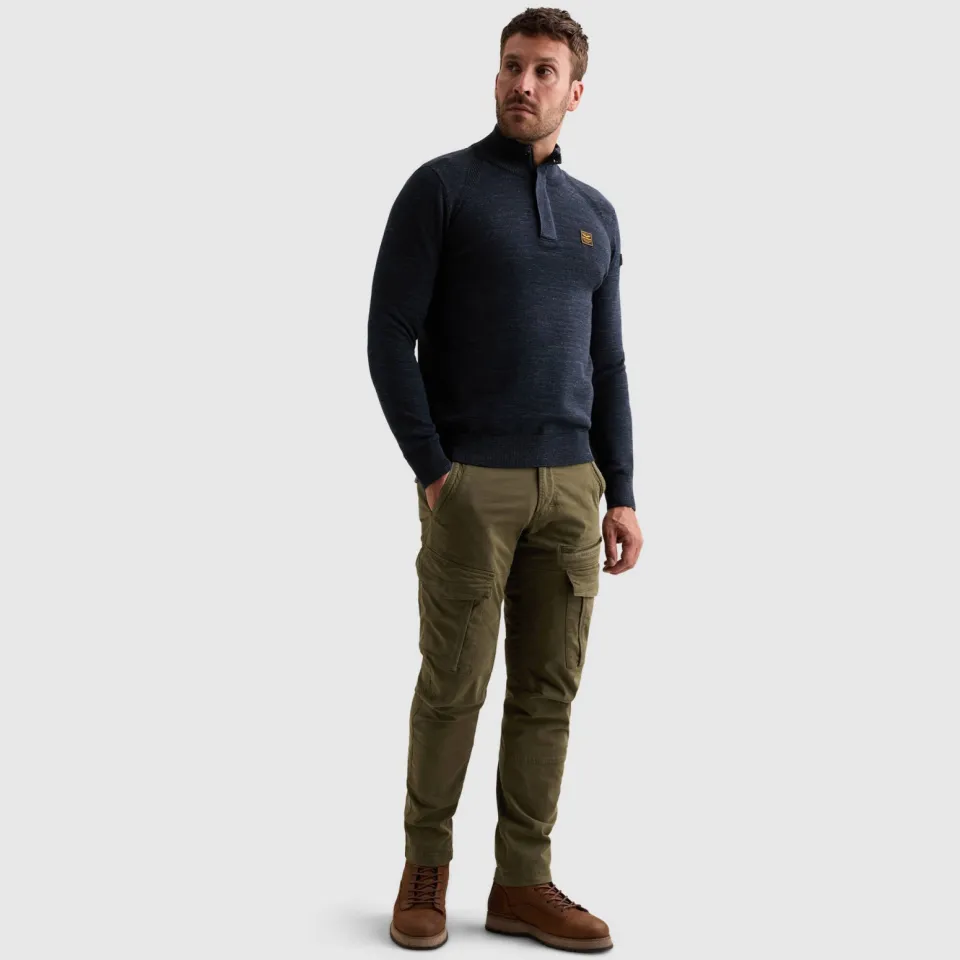 PME Legend katoenen regular fit gemêleerde trui - salute, foto 5