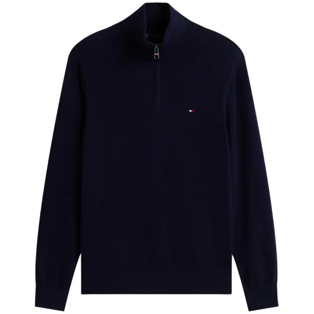 Tommy Hilfiger gebreide trui met kasjmier - donkerblauw Navy Blue