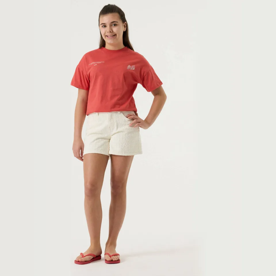 Garcia t-shirt met backprint rood, foto 2