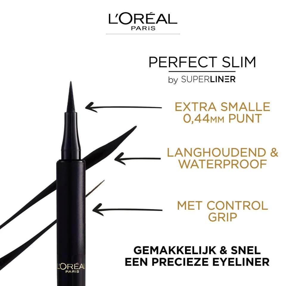 L'oréal Superliner Perfect Slim eyeliner zwart, foto 5