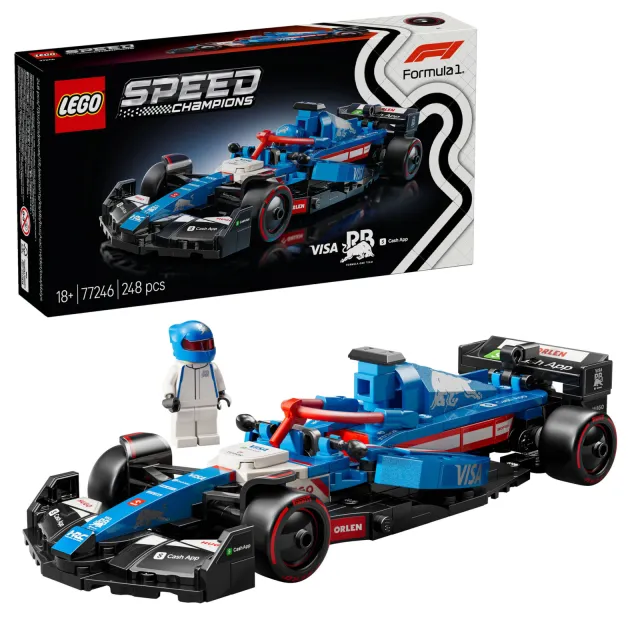 Lego Speed Champions Visa Cash App RB VCARB 01 F1® racewagen 77246, foto 2