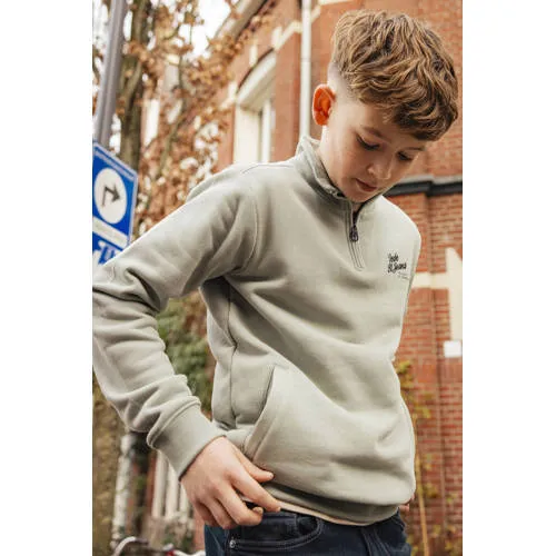 Indian Blue Jeans rechtvallende sweater met backprint - groen, foto 4