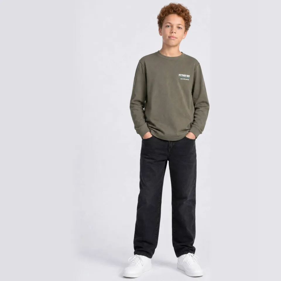 Petrol Industries loose fit jeans - zwart Black denim