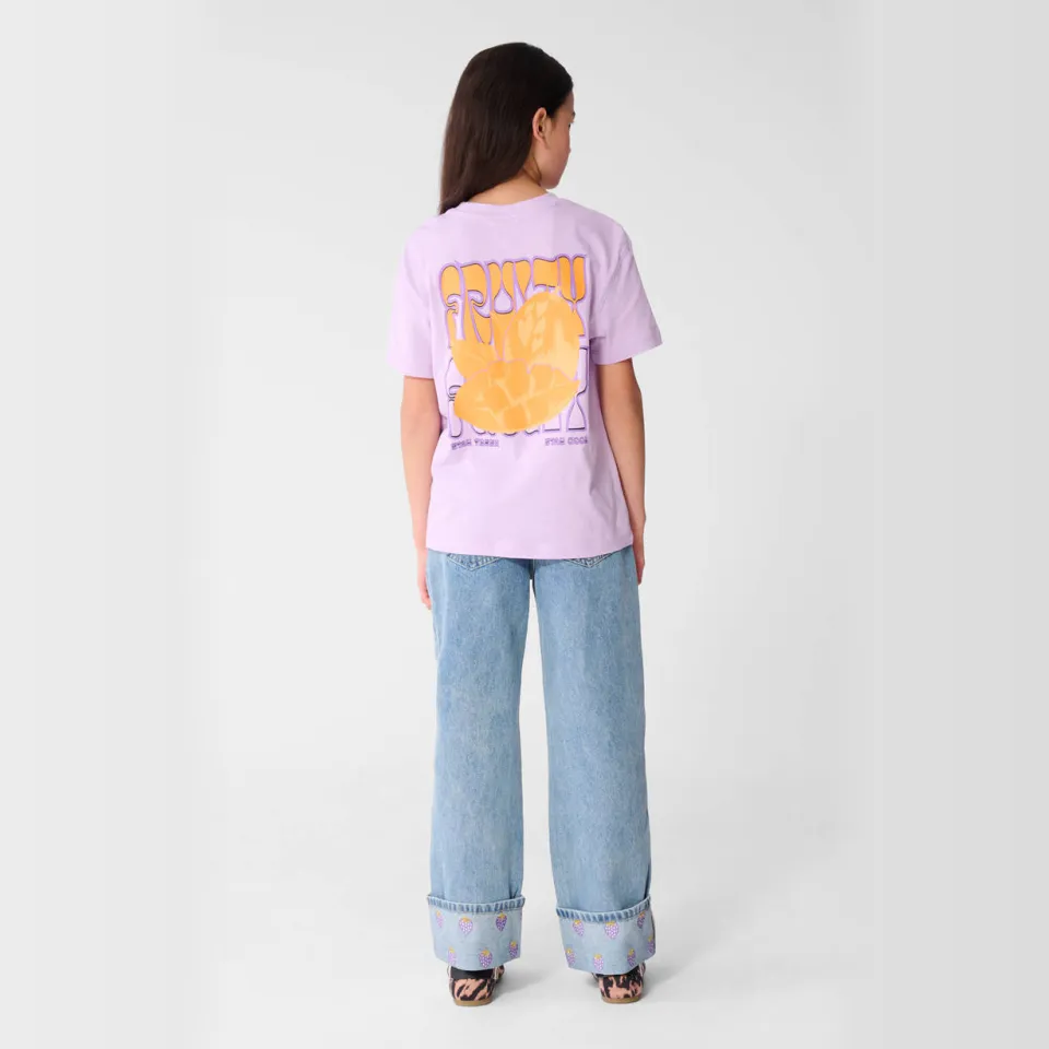 Shoeby T-shirt met backprint lila, foto 4