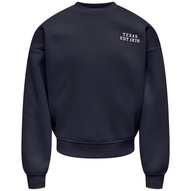 Only KIDS ONLY GIRL sweater met backprint - donkerblauw