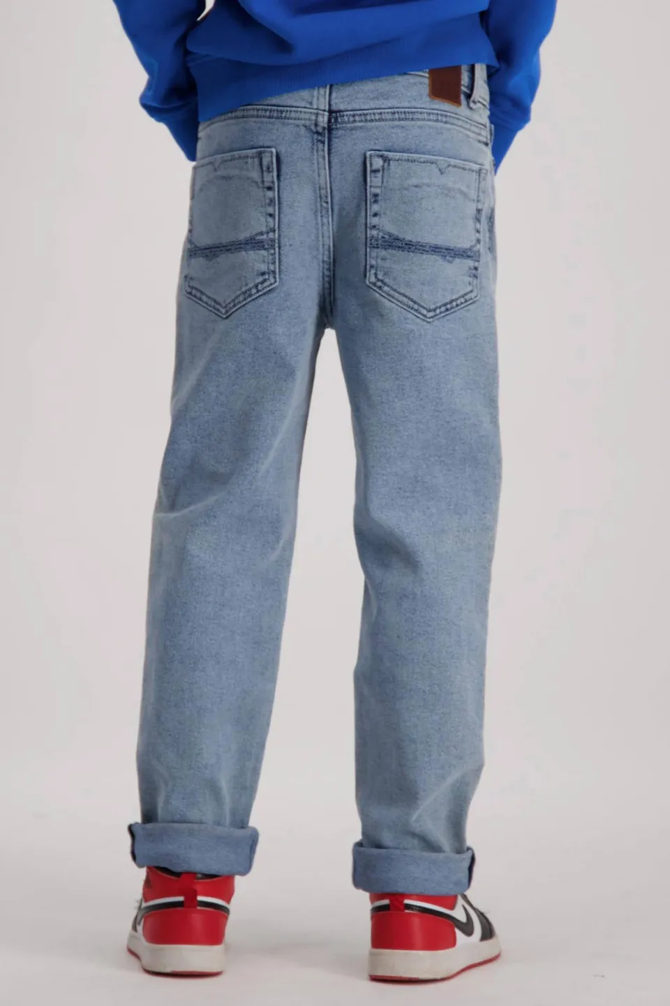 Cars loose fit jeans Maxwel bleached used light blue denim, foto 3