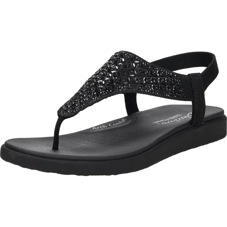 Skechers Meditation Luxe sandaal zwart, foto 4