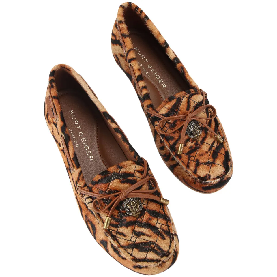 Kurt Geiger Eagle mocassins met panterprint - cognac, foto 2