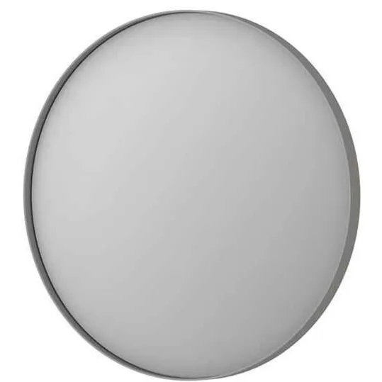 Ink Spiegel Rond Geborsteld RVS Aluminium Kader 60 x 3,5 cm