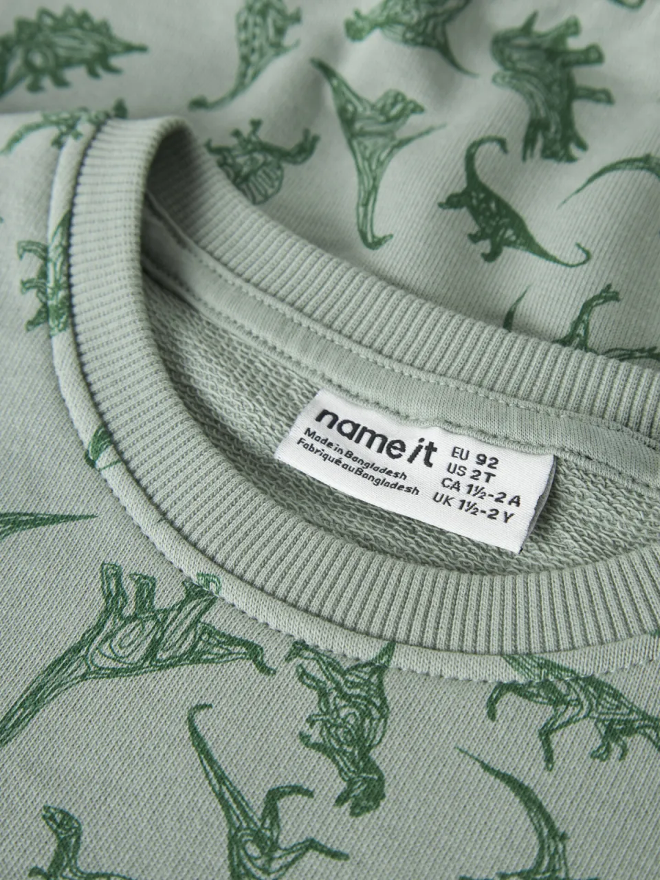 NAME IT MINI sweater Groen All over print, foto 4