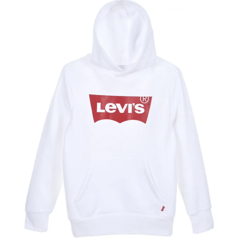 Levi's Kids hoodie Batwing met logo wit, foto 3