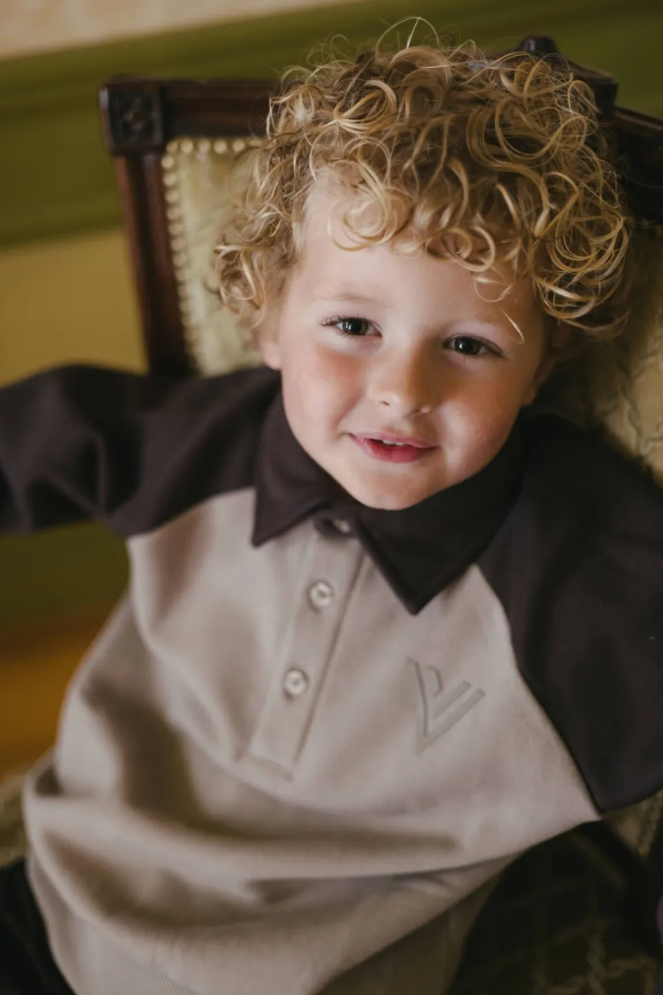 LEVV sweater - beige/bruin, foto 4