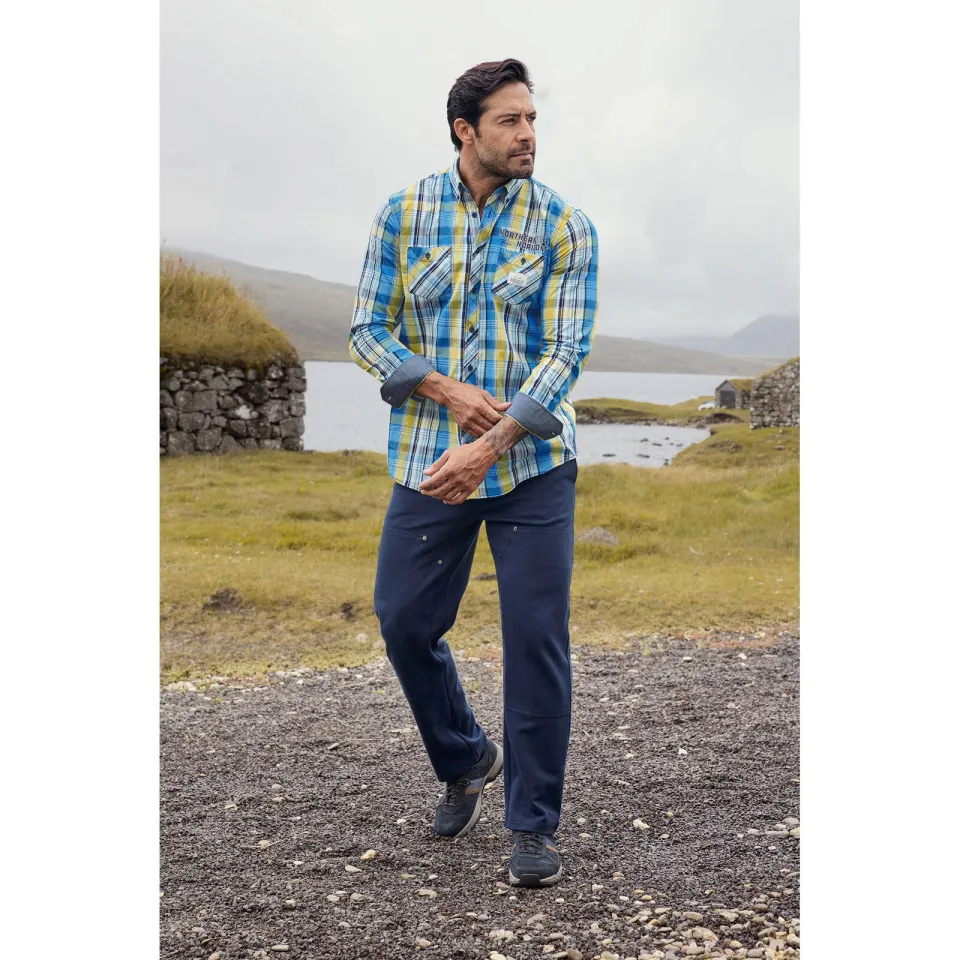 Jan Vanderstorm casual overhemd JORHEIM Plus blauw, foto 3