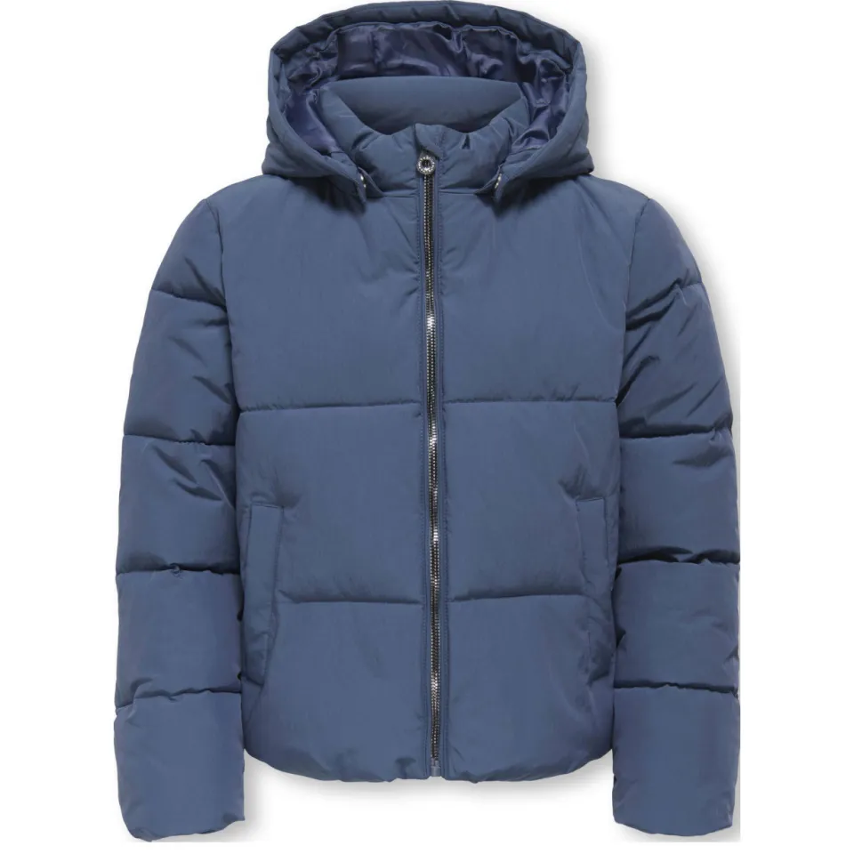 Only gewatteerde winterjas blauw, foto 3