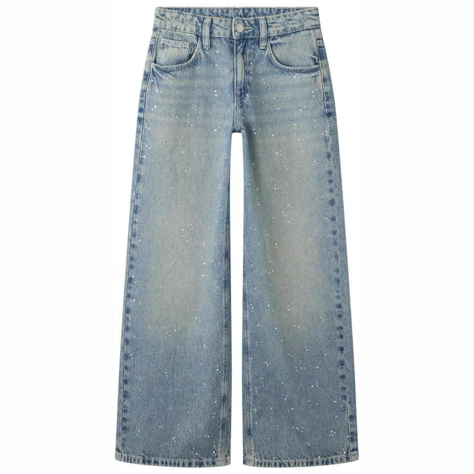 NAME IT KIDS NKFBELLA wide leg jeans met print - blauw, foto 2