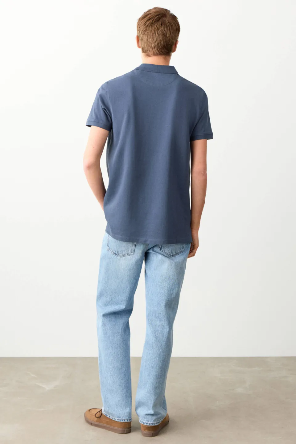Mango TEEN polo blauw, foto 4