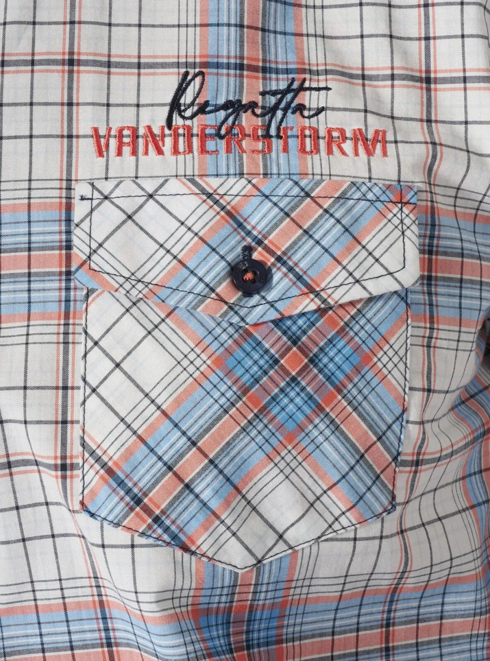 Jan Vanderstorm +FIT Collectie regular geruit casual overhemd lichtblauw blauw, foto 8