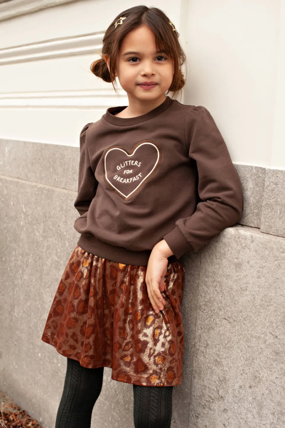 Jubel City Chic rok panterprint bruin, foto 3