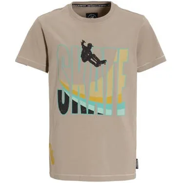Me & My Monkey T-shirt kaki Groen Jongens Katoen Ronde hals Printopdruk