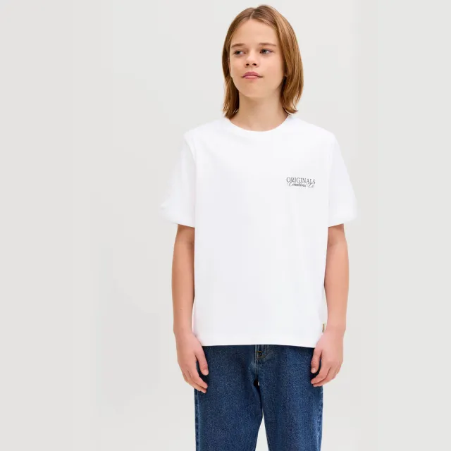 Jack & Jones t-shirt met borstprint wit