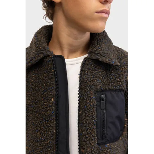 Redefined Rebel winter teddyjas donkergroen, foto 4