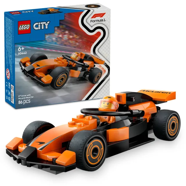 Lego City F1® coureur met McLaren racewagen 60442