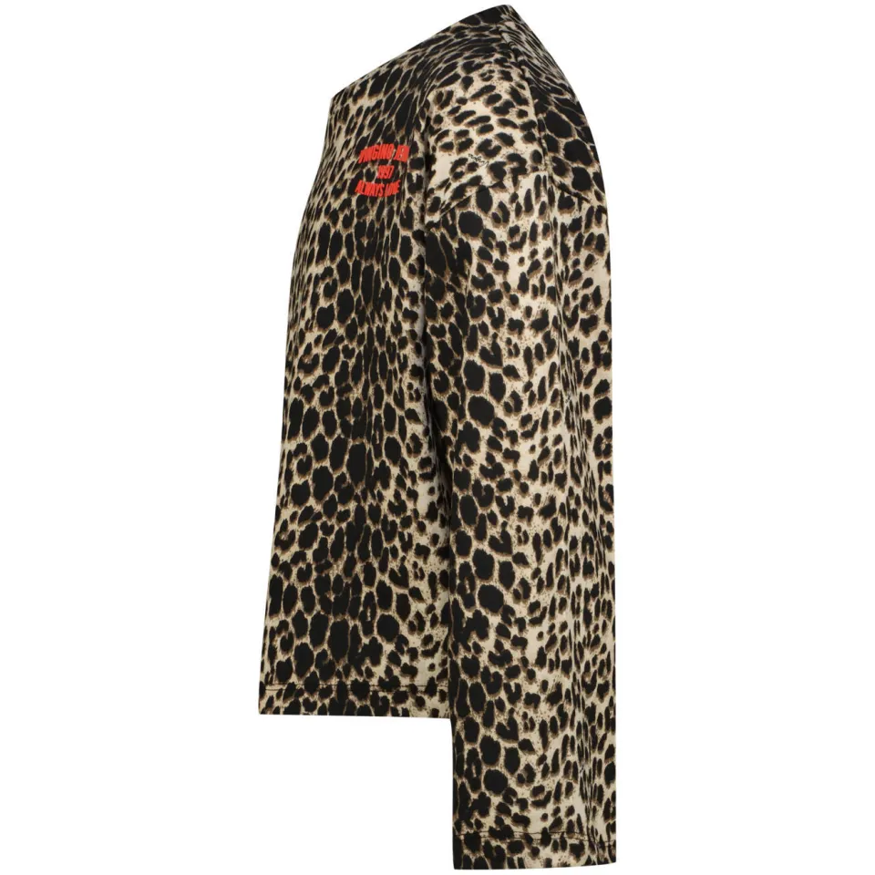 Vingino longsleeve met panterprint bruin, foto 3