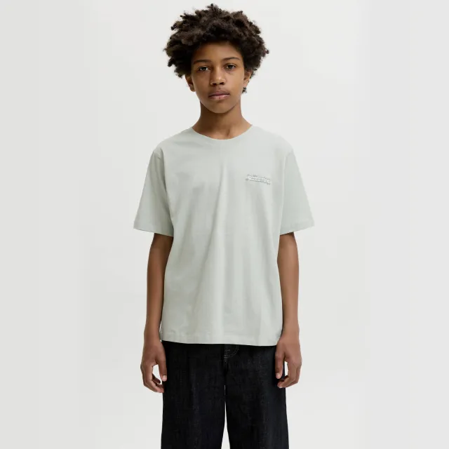Jack & Jones t-shirt grijsgroen met print, foto 4