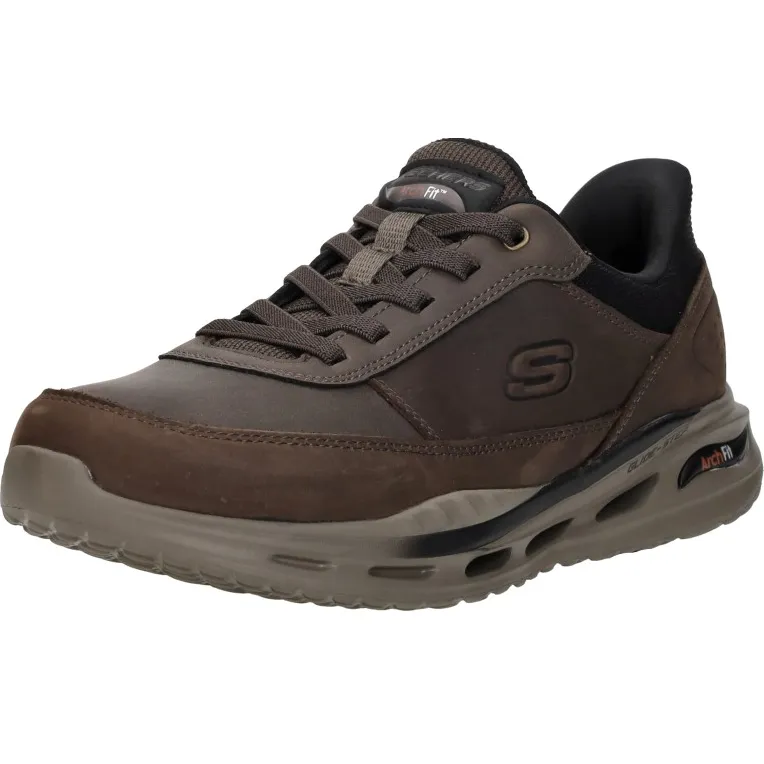 Skechers Arch Fit Orvan Moxley sneakers bruin, foto 5